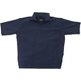 New Hampshire `LISBON` Half Sleeved Ultrasoft Golf Windshirt, Black, Large