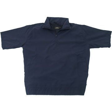 Neu Hampshire 'LISBON' Halbarm Ultrasoftes Golf Windshirt, Schwarz, Large