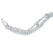Silver 3-Strand Ankle Bracelet 10"