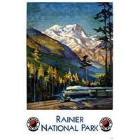 Ranier National Park Poster