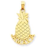 14k Jamaica Pineapple Pendant