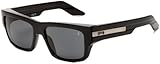 IMAGE OF Spy Optic Men's Tice 672014038135 Polarized Rectangle Sunglasses,Shiny Black Frame/Grey Lens,One Size