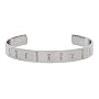 Eve's Addiction Stainless Steel Inspirational Cuff Bracelet
