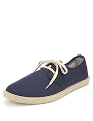 Blue Harbour Canvas Lace Up Espadrilles