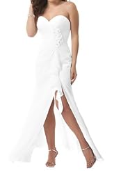 Strapless Chiffon Sweetheart Evening Dress/Party Dress 