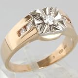 10K Yellow & White Gold Mens Diamond Ring, C1950 31jUImTFBqL. SL160 10K Yellow & White Gold Mens Diamond Ring, C1950