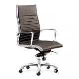 Nexos Espresso Leather Office Chair by Zuo Modern