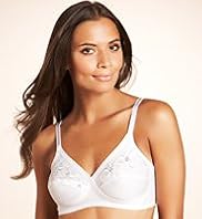 Embroidered Crossover Non-Wired Non-Padded Full Cup Bra
