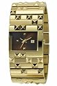 Diesel Ladies DZ5144 Gold Plated Bracelet Watch With Brown Dial Date Function