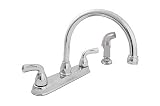 Delta SBS-82310SPCR Two Handle Chrome Kitchen Faucet w/ Matching Side Spray
