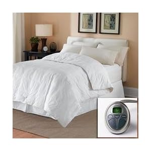 Sunbeam All Season KING Premium Heated Mattress Pad with Two Heating Digital Controllers- 250 Thread Count 100% Cotton