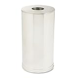 Rubbermaid® Commercial Drop-In Waste Receptacle, Round, Steel, 15 gal, Satin Stainless