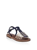 Pepe Jeans London Sandalias planas Maya Navajo Kids (Azul Oscuro / Bronce)
