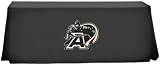 TEAM Tablevogue ARMY 6-Foot Fitted Folding Table Cover, black w/logo