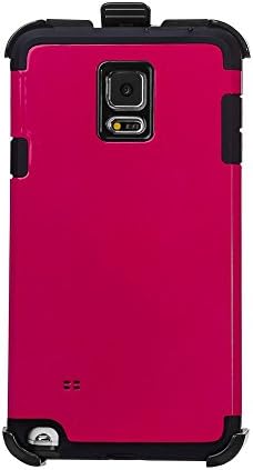 Galaxy note4 Case,OLG TECH [Hybrid Tough] Heavy Duty shock proof high quality holster Case for Galaxy note4 Case -note4 Case Cover with Shock Absorptive Inner Layer/High quality Case (pink)