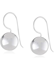 Silvertone Large Ball Hardwire Drop Earrings