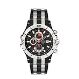 Bulova #98B117 Men's Two Tone Black IP Marine Star Chronograph Watch