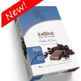 Extend Nutrition Anytime Bar - Cookies & Cream - 15 Pack