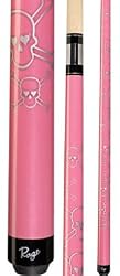 Cotton Candy Skull Rage 58" Two-Piece Starter Billiards Pool Cues - Billiards Equipment