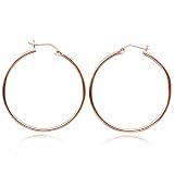 Rose Vermeil (24k Gold over Sterling Silver) Hoop Earrings