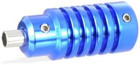 Blue Notched Aluminum grip, 1" thick