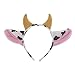 Pagreberya Cow Headband - Cow Costume - Cow Ears Costume - Cow Ears Headband
