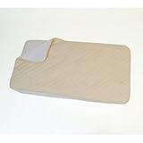 J.Lamb & Friends Natural Cotton Top Waterproof Flat Crib Pad, Ecru