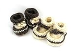 Crocheted Woolly Baby Booties