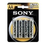 Electronics : Sony Ultra Heavy Duty AA Carbon Zinc - 4 Batteries