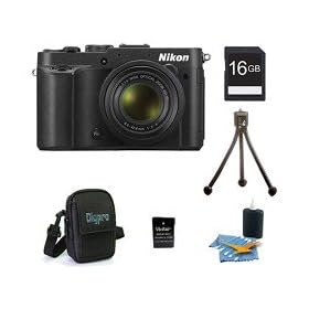 Nikon COOLPIX P7700 12.2MP 3-inch LCD Black Digital Camera Kit