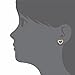Gold Plated Clear Cubic Zirconia Heart Safety Screw Backs Earrings for Babies, Toddlers, and Young Girls - Lightweight and Safe for Children with Sensitive Ears