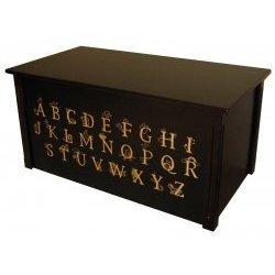 ABC Toy Box - Espresso (Espresso) (21H x 41W x 21D) by WOOD CREATIONS INC.