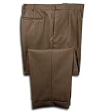 Perry Ellis Big and Tall Sharkskin Dress Pant - Taupe