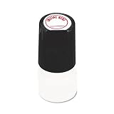 One-Color Round Message Stamp, Arrow, Pre-Inked Re-Inkable, Blue by 