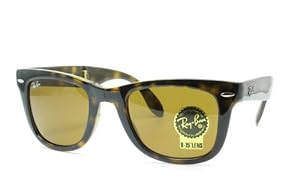 Ray-Ban 4105 710 Light Havana Crystal 4105 Folding Wayfarer Wayfarer Sunglasses