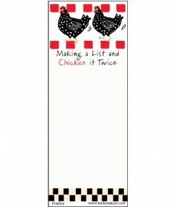 Hatley Makin a List and Chicken it Twice Magnetic List