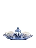 Galileo Set Taza Moka 4 Uds. Lavanda Blanco/Cielo