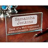 Personalized Administrative Assistant Glass Block