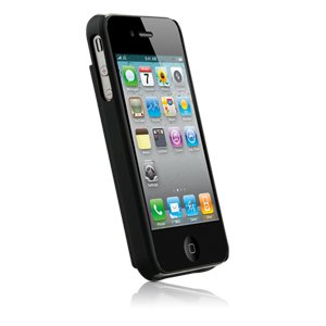 New Naztech Access Snapon Cover For Apple Iphone 4 Black Soft Touch Rubberized Finish