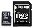 Professional Kingston MicroSDHC 16GB (16 Gigabyte) Card for LG Bliss Phone with custom formatting and Standard SD Adapter. (SDHC Class 4 Certified)