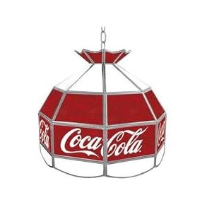 Trademark Coca Cola Vintage 16-inch Stained Tiffany Lamp
