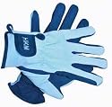HKM Riding Gloves - Age 8 - Blue/Light Blue