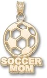 Pierced Soccer Mom Soccerball Charm/Pendant -14K/10K, Stainless Steel or Gold Plated