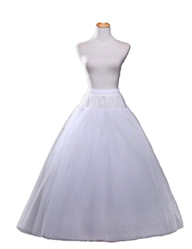 Dresstore Women's Bridal Petticoats Ball Gown A Line Crinoline Slip for Wedding Party