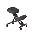 Office Star Ergonomically Designed Mahogany Finished Wood Knee