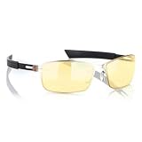 Gunnar Optiks VAY-01101 Vayper Full Rim Advanced Video Gaming Glasses with Headset Compatibility and Amber Lens Tint, Mercury/Onyx Frame Finish