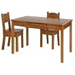 Arts and Crafts Table And 2 Chairs-Honey Oak