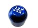 10x1.5mm Thread 5 speed Type-R Shift Knob in Blue Billet... 10x1.5mm Thread 5 speed Type-R Shift Knob in Blue Billet...