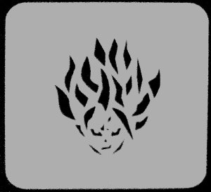 Dragon Ball Z Stencil