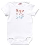 Sanetta 320814 - Body Halbarm Baby of the year, Farbe: Weiss, Groesse: 62
